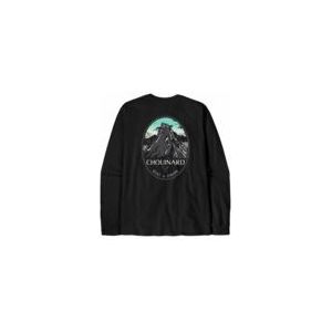 Patagonia L/S Chouinard Crest Responsibili-Tee Longsleeve (Heren |zwart)