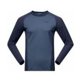Bergans - Inner - Longsleeve - Granite Blue/Navy Blue - Merinowol/Polyester/Polyamide