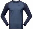 Bergans - Inner - Longsleeve - Granite Blue/Navy Blue - Merinowol/Polyester/Polyamide