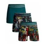 Boxershort Muchachomalo Men Chessplay Print Print Green ( 3-Pack )-S