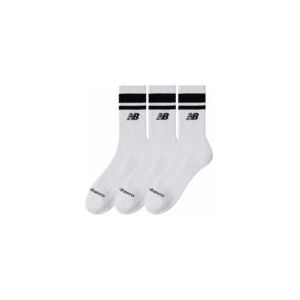 Socks New Balance Unisex Everyday Stripe Midcalf White Black (3 Pack)-Schoenmaat 35 - 38