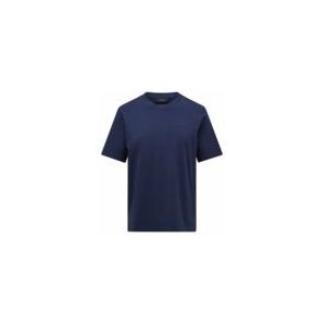 Peak Performance - Original Small Logo Tee - T-Shirt - Blue Shadow - 100% Katoen