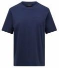 Peak Performance - Original Small Logo Tee - T-Shirt - Blue Shadow - 100% Katoen