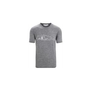 T-Shirt Icebreaker Men Tech Lite II SS Tee Nature Sprint Gritstone Heather-M