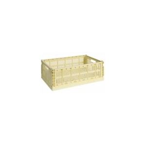 HAY - Colour Crate Large - Opbergbox - Lichtgeel - 100% Gerecycled Plastic