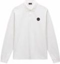 Polo Napapijri Men E-Badge LS White Heron-S