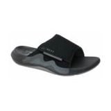Reef - Swell Cruiser Slide - Slipper - Black Grey - Suède, Leer