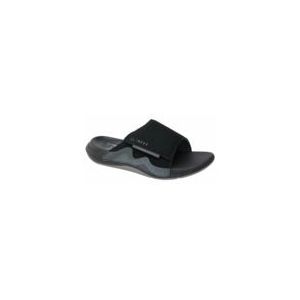 Reef - Swell Cruiser Slide - Slipper - Black Grey - Suède, Leer