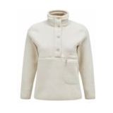 Trui Peak Performance Women Fleece Snap T-Neck Sand Fog-XL