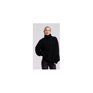Deblon - Juliette Turtleneck - Pullover - Zwart - Oversized Fit