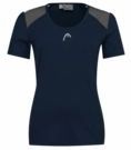 HEAD T-Shirt Club Tech Dames Blauw
