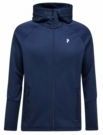 Peak Performance - Rider Essentials Midlayer Zip Hood - Blauw - Tussenlaag