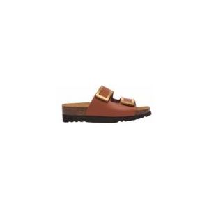 Scholl - Monterey - Slippers - Camel - Synthetisch - 2 Gespen