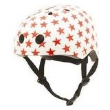 Helm Coconuts White With Red Stars-44 - 51 cm