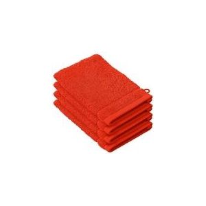 De Witte Lietaer Washandjes Stephanie 21 Cm Oranje 4 Stuks