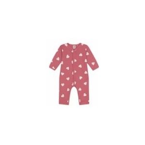 Babypyjama Petit Bateau Dors Bien Sans Pieds Rosewood/Marshmallow-60 - 3 maanden
