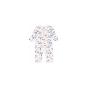 Babypyjama Petit Bateau Footless Sleepsuit Marshmallow/Multico Paris-60 - 3 maanden