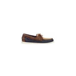 Sebago Men Portland Archive Blue Navy-Brown-Brown Tan-Schoenmaat 43