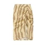 OAS - Khaki Calima Lollo Linen - Rok - Bruin - 100% Linnen