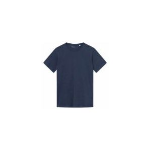 T-shirt KnowledgeCotton Apparel Men Agnar Basic Insigna Blue melange-XXL
