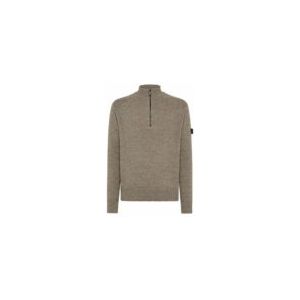 Peuterey Braille 03 Wool Half-Zip Sweater - Mustang - Mouli L
