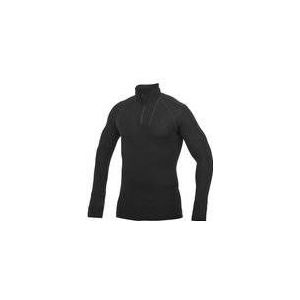 Skipully Woolpower Unisex Zip Turtleneck Lite Black-XXS