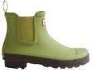Regenlaars Hunter Women Original Chelsea Green Olive / Chocolate Brown-Schoenmaat 40 - 41
