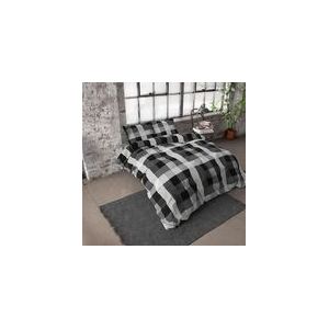 Dekbedovertrek Dreamhouse Steef Anthracite Flanel-200 x 200 / 220 cm | 2-Persoons