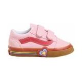 Vans Toddler Old Skool V Heart Pink/Multi-Schoenmaat 21,5