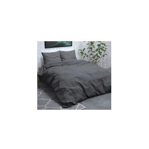 Sleeptime Flanel Jason - Dekbedovertrekset - Lits-Jumeaux - 240x200/220 + 2 kussenslopen 60x70 - Antraciet