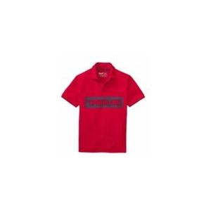 Polo Timberland Men SS Pink Brook Logo Pique Barbados Cherry-S