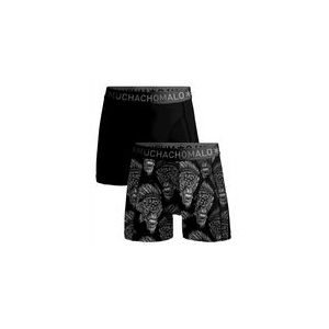 Boxershort Muchachomalo Men Short Modal Bull Print Black (2-Pack)-M