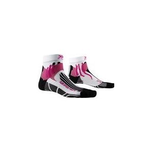 Hardloopsokken X-Socks Women Run Speed Two White Black-Schoenmaat 37 - 38