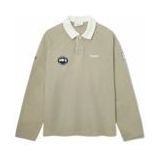 Bareen - Oversized Long Sleeve Polo - Laurel Oak - Unisex