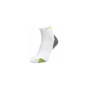Sokken Odlo Unisex Quarter Ceramicool Run White Sharp Green-Schoenmaat 42 - 44