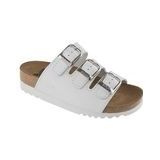 Scholl - Rio Wedge Ad - Sandaal - White - 100% Koeienleer