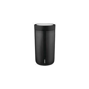 Thermosbeker Stelton To Go Click Steel Black 0,2 L