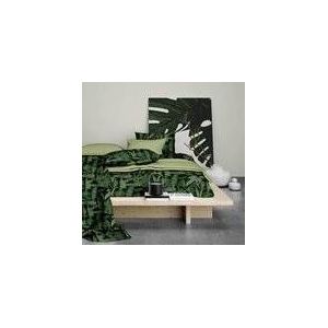Dekbedovertrek Satin d'or Tropea Groen Satijn-240 x 200 / 220 cm | Lits-Jumeaux