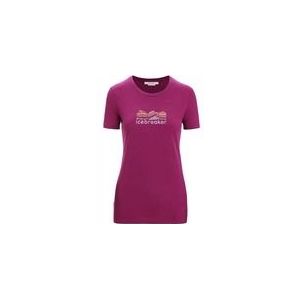 Icebreaker - Tech Lite II SS Tee Mountain Geology - T-shirt - Paars