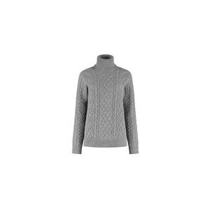 Trui Blue Loop Women Essential Cable Sweater Light Grey-S
