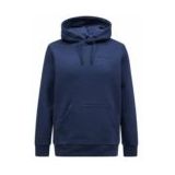 Peak Performance - Original Small Logo Hoodie - Blauw - 80% Katoen, 20% Gerecycled Polyester
