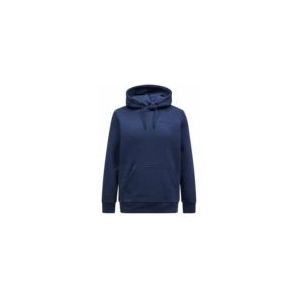 Peak Performance - Original Small Logo Hoodie - Blauw - 80% Katoen, 20% Gerecycled Polyester