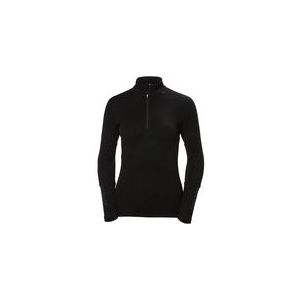 Ondershirt Helly Hansen Women Lifa Merino Midweight 1/2 Zip Black-S