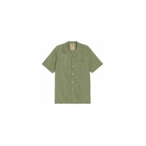 T-Shirt OAS Men Green Plain-L