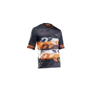 Fietsshirt Northwave Men Xtrail Jersey SS Black Orange White