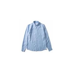 Shirt Edmmond Studios Men Linen Plain Light Blue-S
