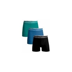 Boxershort Muchachomalo Men Solid Black Blue Green ( 3-Pack )-L