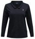Peak Performance - Coolmax LS Top - Damespolo - Zwart