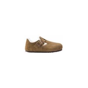 Klomp Birkenstock Unisex London Shearling Suede Leather Tea Narrow-Schoenmaat 46