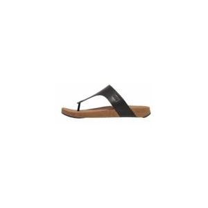FitFlop Men iQushion Leather Toe-Post Sandals Black-Schoenmaat 45